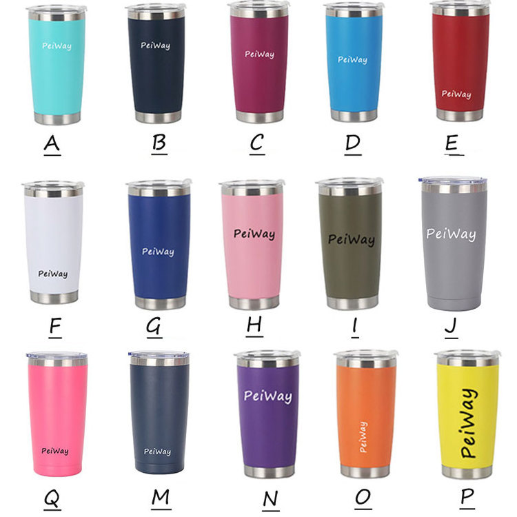 Plastic Pp Custom Logo Drink Water Wi Adult Sippy Cold L 20oz Peiweicool Tumblers Cups With Magnetic Slide