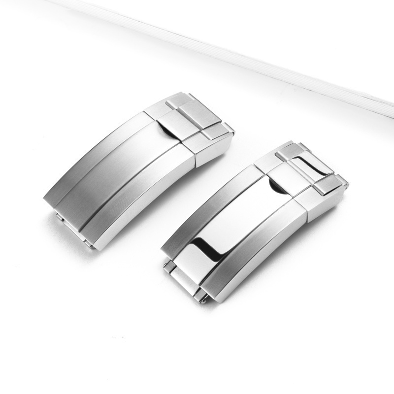 Newest adjustable watch buckle stainless steel brushed polished watch clasp for Rolx bracelet watch band accessories 16mm