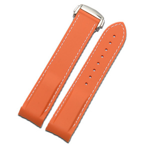 Fashion Bulk Smart Watch Thin Silicone Rubber Watch Straps with Stitching