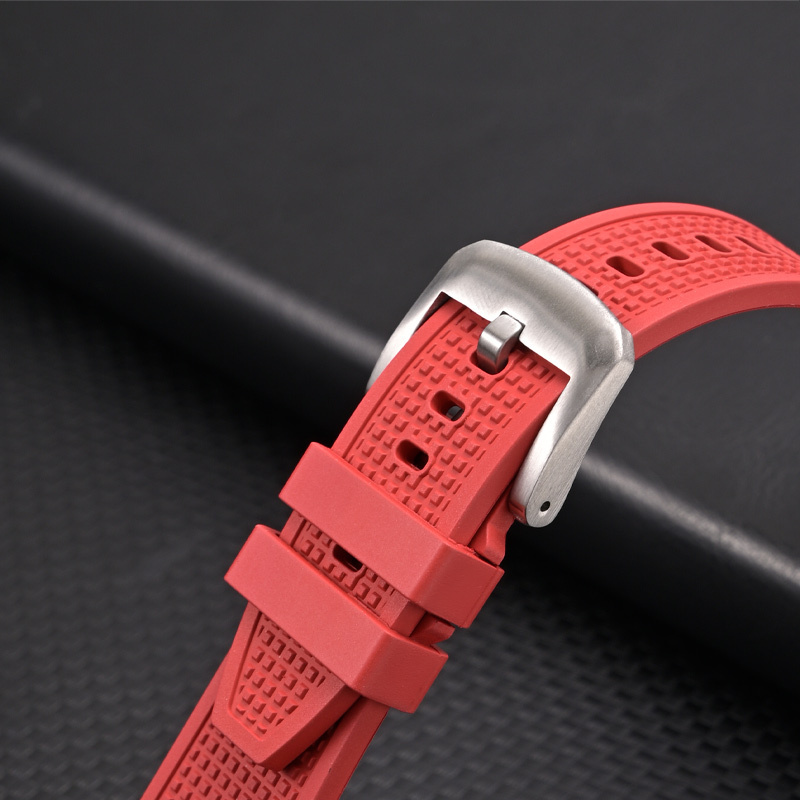 2023 Newest Watchband PRX FKM rubber strap  stainless steel quick release adapter waterproof watch strap bracelet for Tisso 27mm