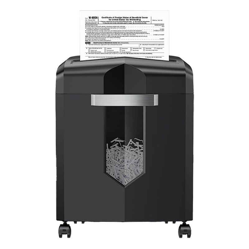 12 sheets crosscut home office 21L paper basket 30 min heavy duty shredder, suitable for credit card CD paper shredder