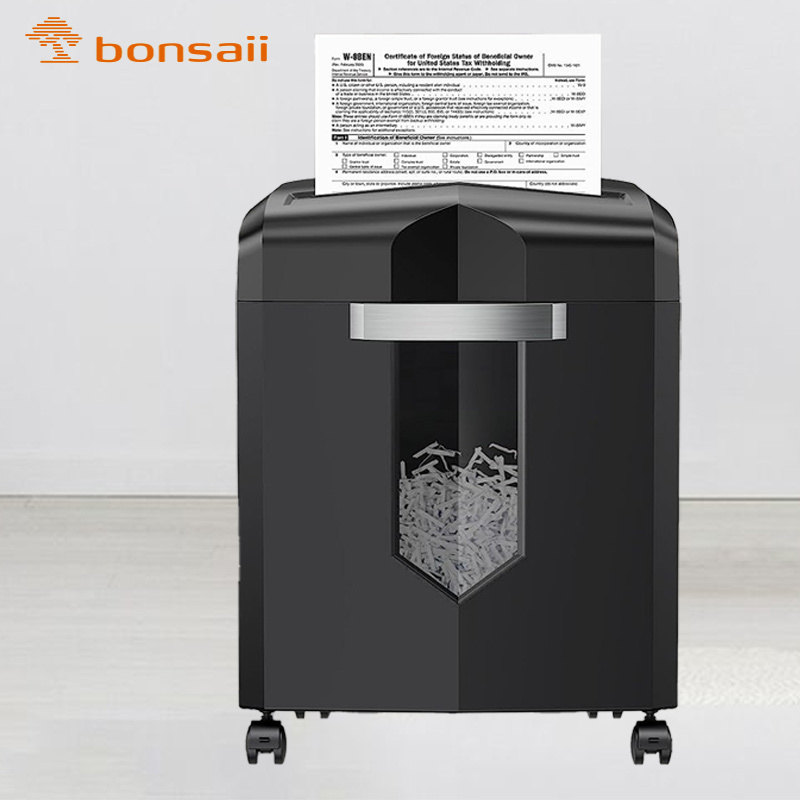 12 sheets crosscut home office 21L paper basket 30 min heavy duty shredder, suitable for credit card CD paper shredder