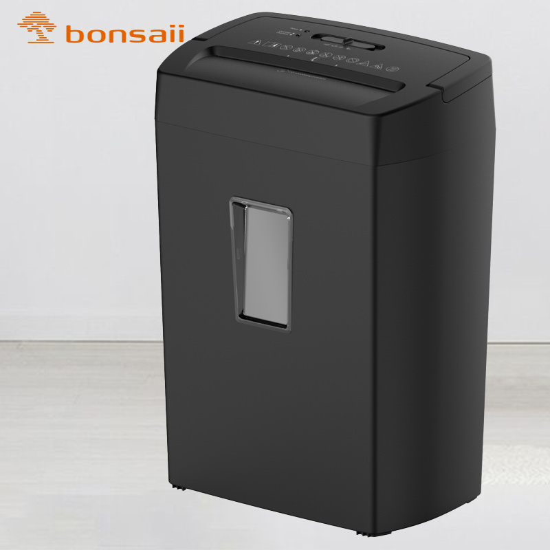 21L large bin capacity 12 sheets at a time continuous working 5 min for card, staple and clip heavy duty paper shredder