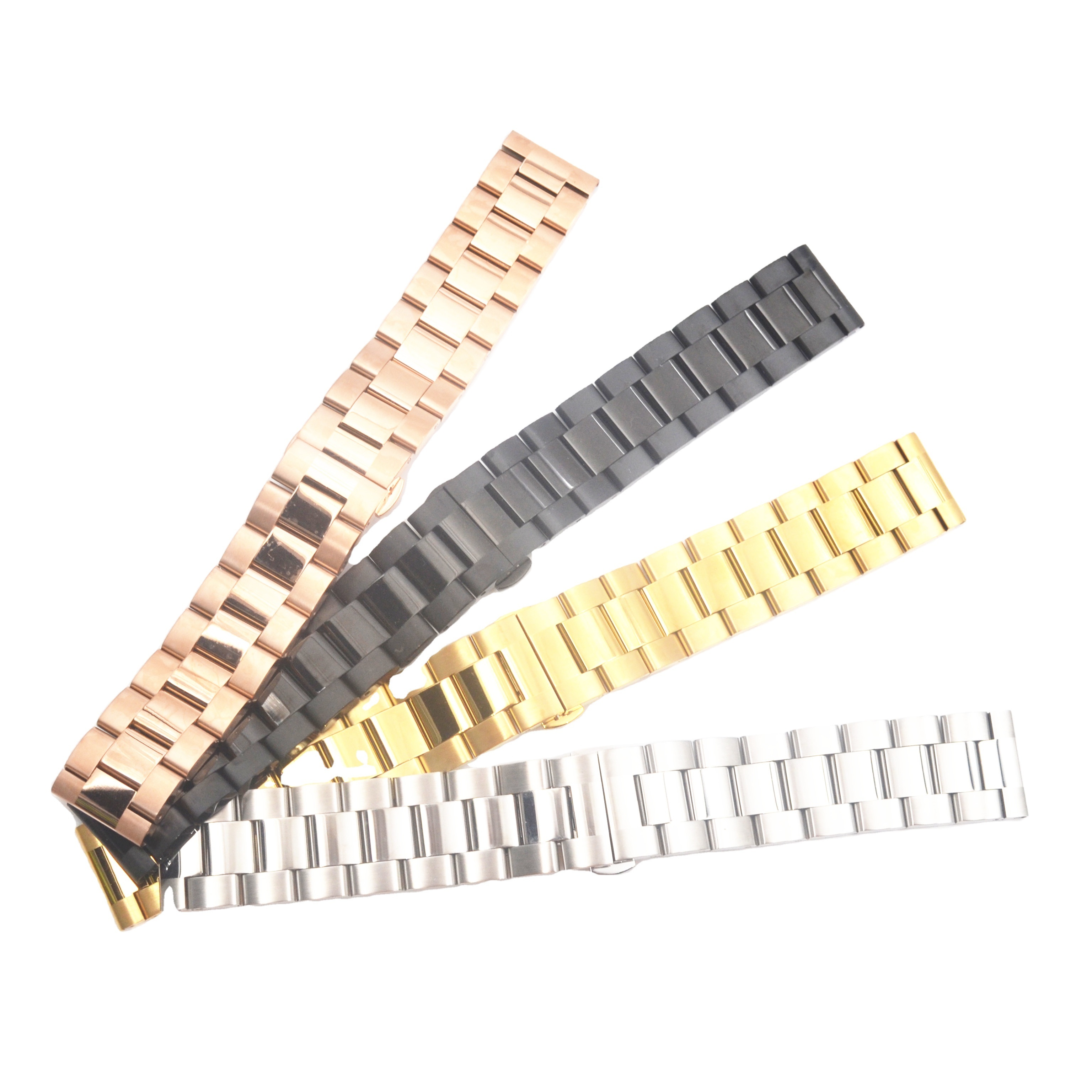 Fashion four colours PVD stainless steel watch bracelet  with quickrelease for smart bracelet smart watch 18/20/22/24mm