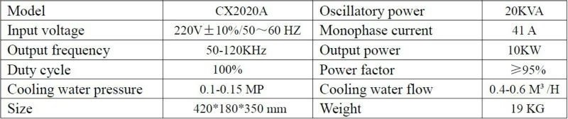 CX2020A induction brazing machine induction electrical heating equipment