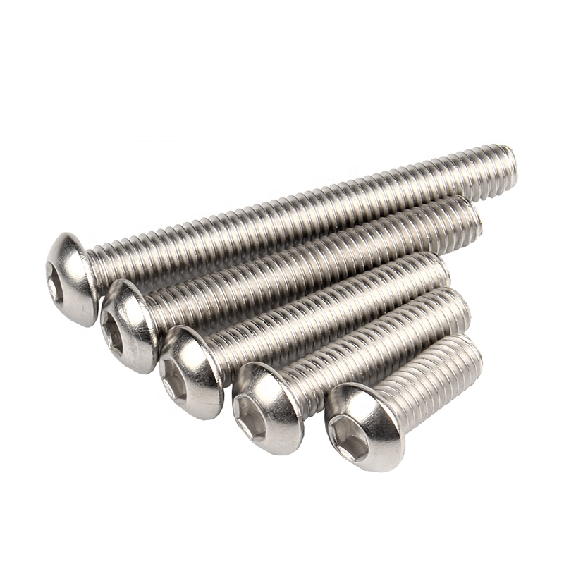 304 Stainless steel round head hexagon screw Pan Bolt Mushroom umbrella head Cup screw machine screws