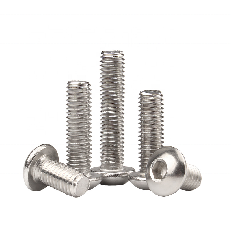 304 Stainless steel round head hexagon screw Pan Bolt Mushroom umbrella head Cup screw machine screws