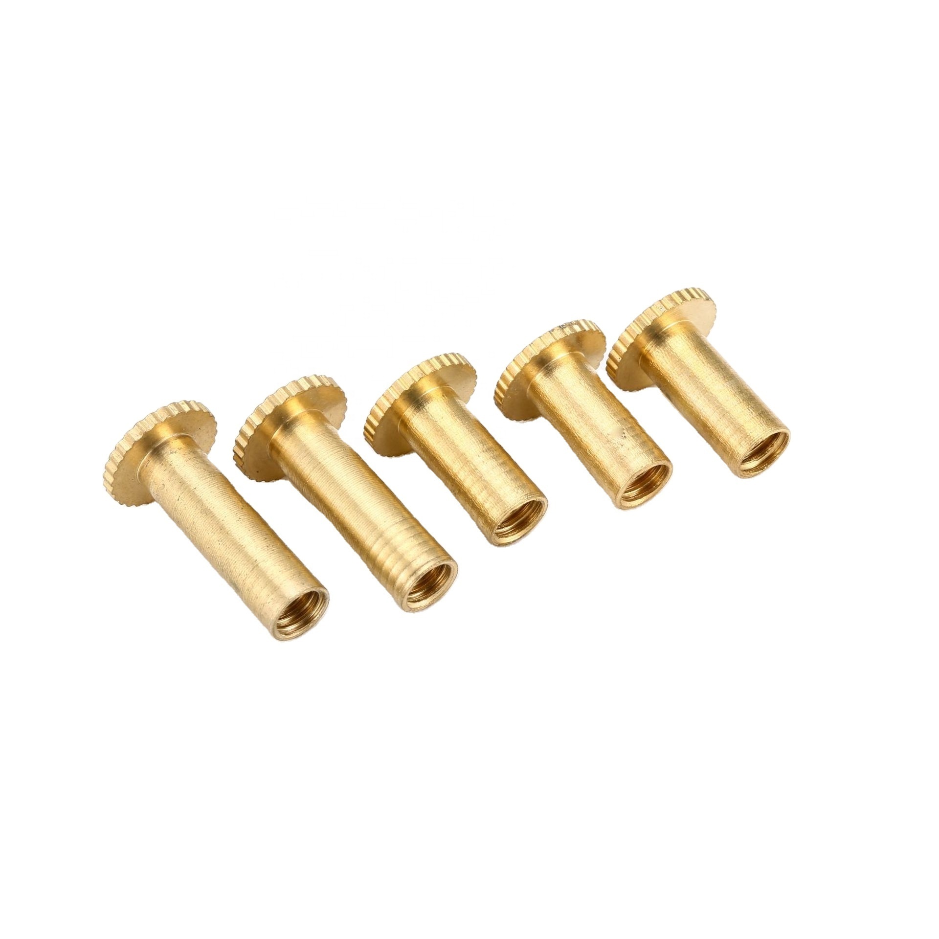 Brass knurling account Screw Side Lock Butt Male Female Slotted Book Binding Post Screws Chicago wood Screw