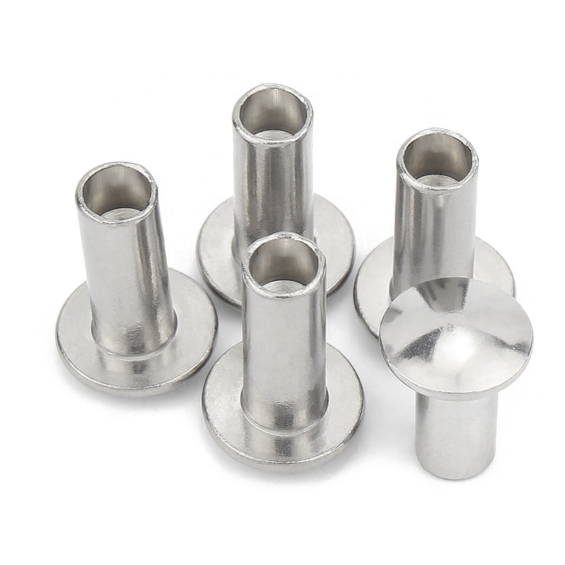 Customization M3-M30 carbon steel zinc plated semi hollow tubular rivet Tube Iron Hollow Rivets