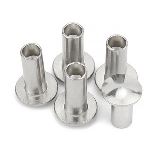 Customized metal revit Helmet Semi-hollow Countersunk Head Rivets Metal Semi Tubular Rivet for Helmet copper rivets for pcb