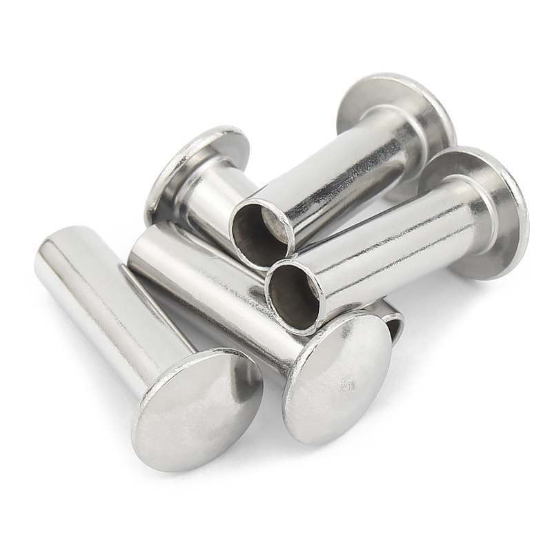 Customization M3-M30 carbon steel zinc plated semi hollow tubular rivet Tube Iron Hollow Rivets