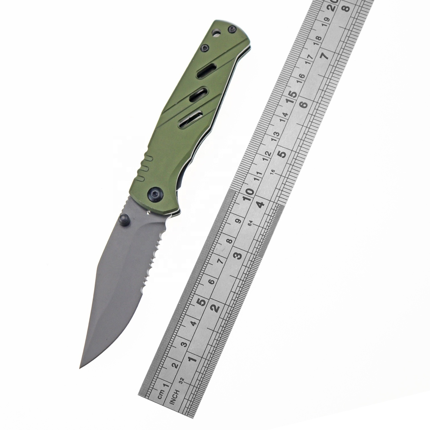 Small Pocket Knife Compact Hunting Knife Folding Knives for Outdoor Activity Fishing Camping Hiking Gift for Men Women TiCoated