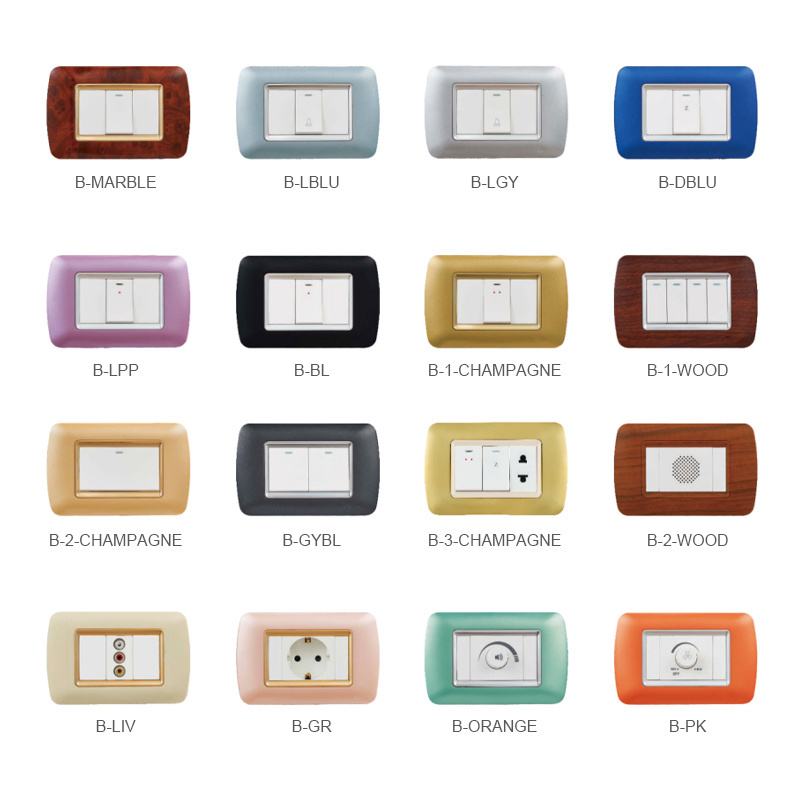 High Quality Modern Luxury Style Dimmer Egyptian Standard Light Electric Wall Switch And Socket