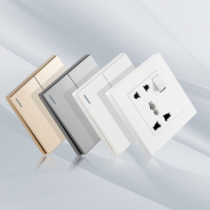 UK Standard Modern Luxury  ISO Certificated Light Switch Four Gang One Way Switch