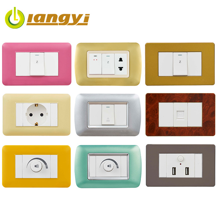 Souce Factory Series Product 250V Africa South America Brazil Peru Standard Electric Socket Wall Switches