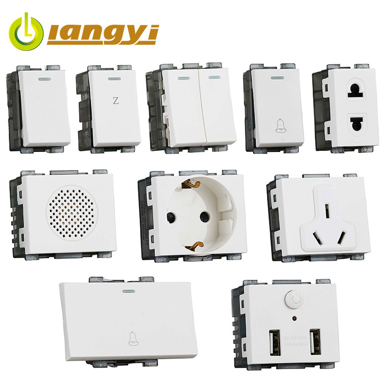 Souce Factory Series Product 250V Africa South America Brazil Peru Standard Electric Socket Wall Switches