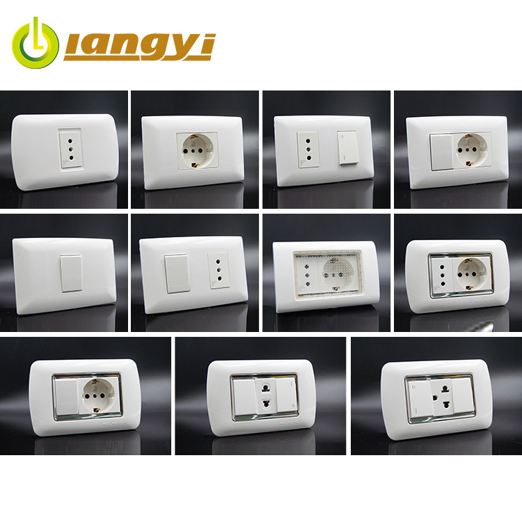 New Design Indoor Africa South America Plug Standard 16A 250V Electric Power Multi Schuko Socket