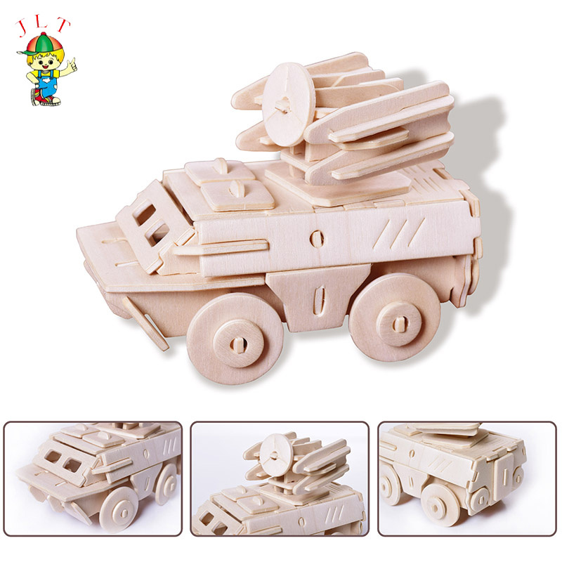 Fashion Puzzle  Model Diy Kids Assembling Toys Puzzle Diy Toy Wooden Flat 3d Puzzle