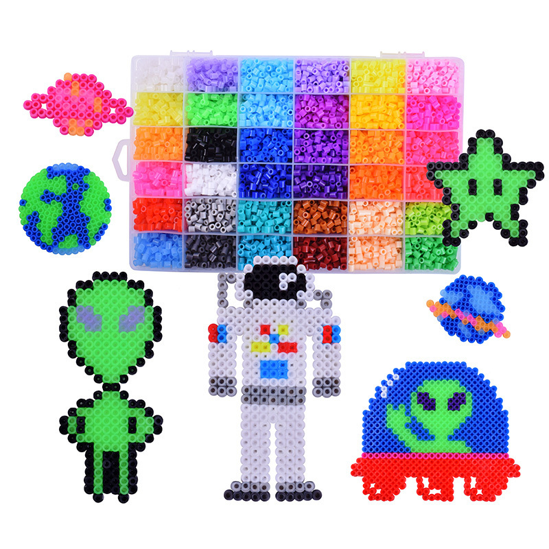 Multi Color Plastic Storage Box Creative Perler Beads 5mm Diy Kids Educational Toys Learning Children Hama Beads