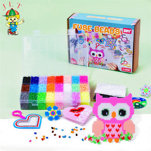 Children's Fun Toys Magic Diy Toys Crafts Children Colorful Magic Beads Set 2.6mm Hama Beads