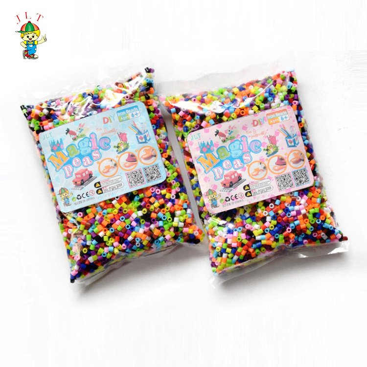 57 color plastic perler beads bulk diy perler toy wholesale 5mm non-toxic hama beads for kids