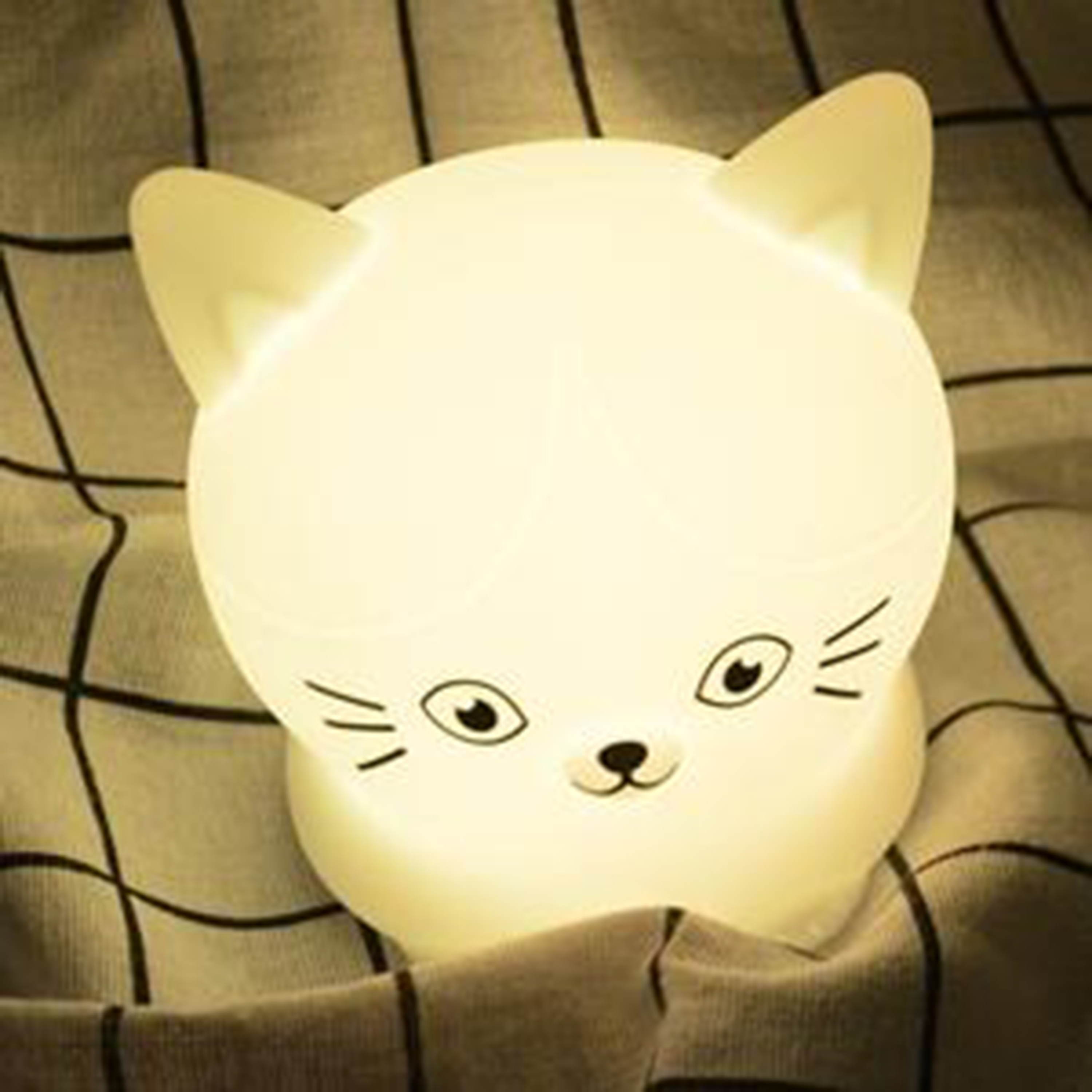 Cat LED Light Daily Guided Breathing to Help Calm & Focus Your Mind Night Light Improves Sleep Quality Cute Little Light Buddy