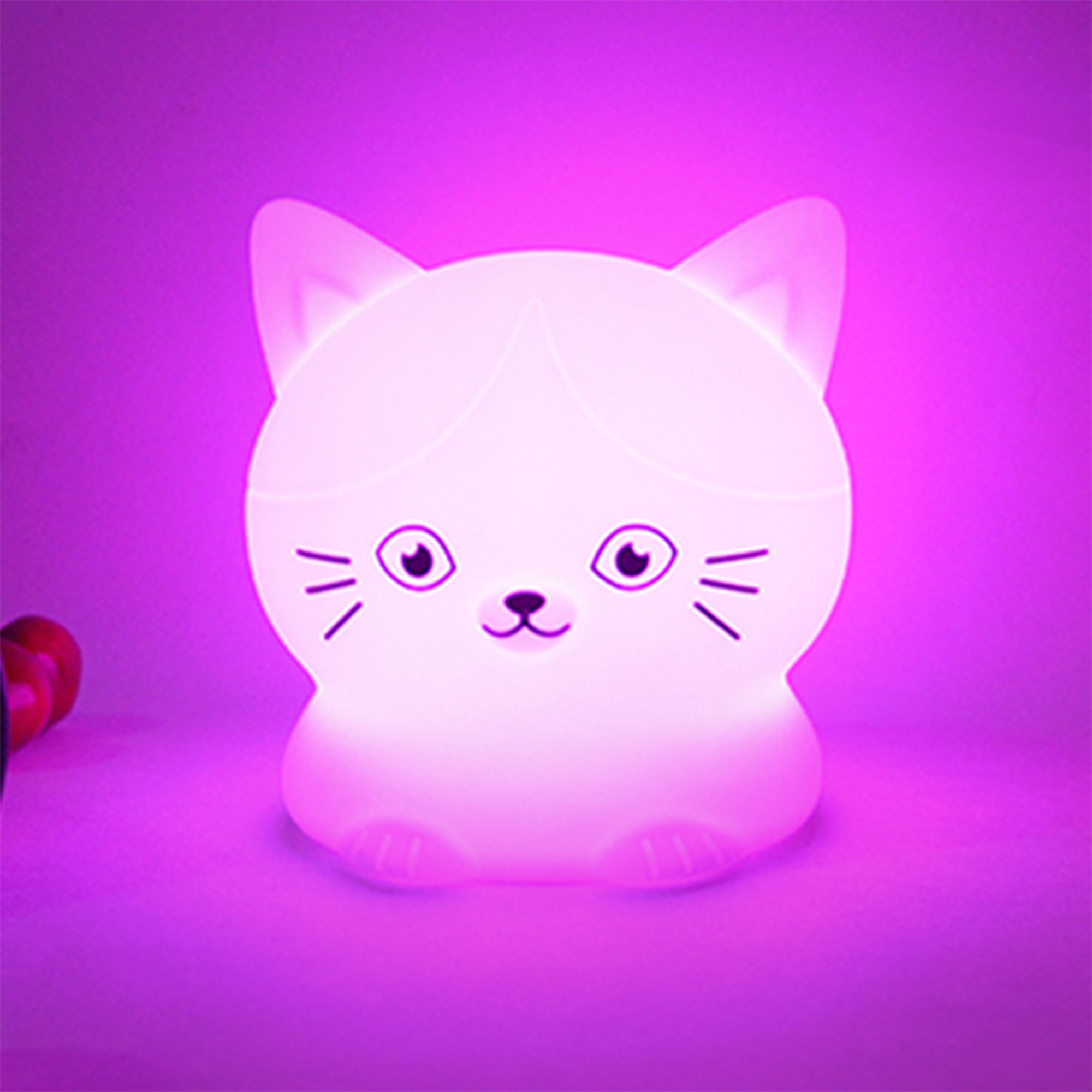 Cat LED Light Daily Guided Breathing to Help Calm & Focus Your Mind Night Light Improves Sleep Quality Cute Little Light Buddy