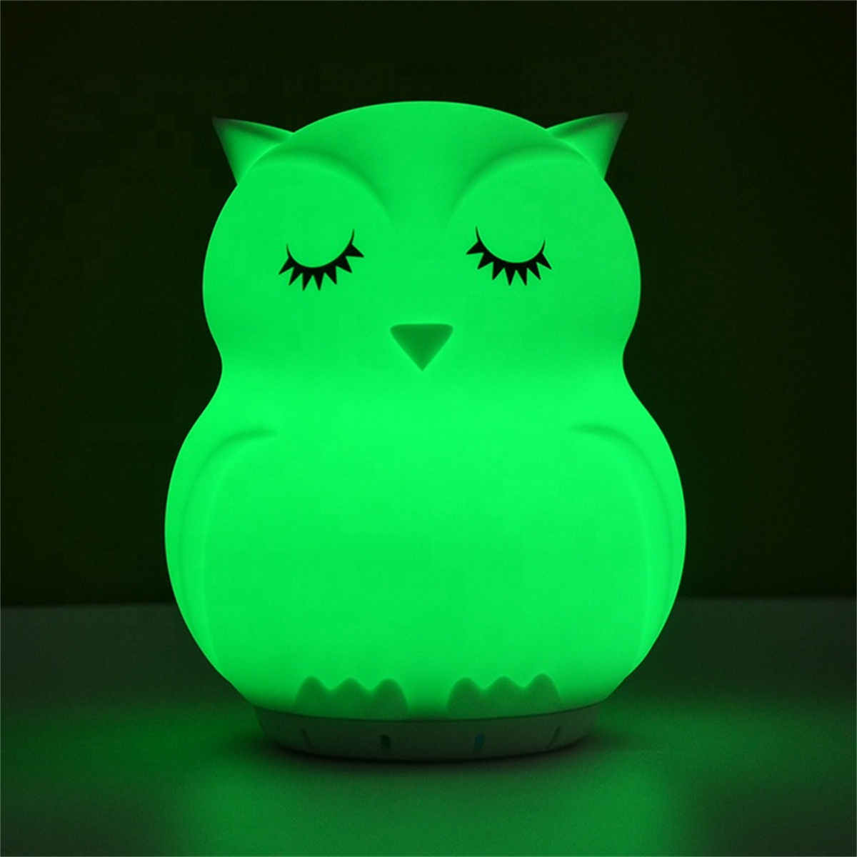 Hot Sell Music Lamp Owl Design ABS+Silicone Led light small speaker portable wireless speaker