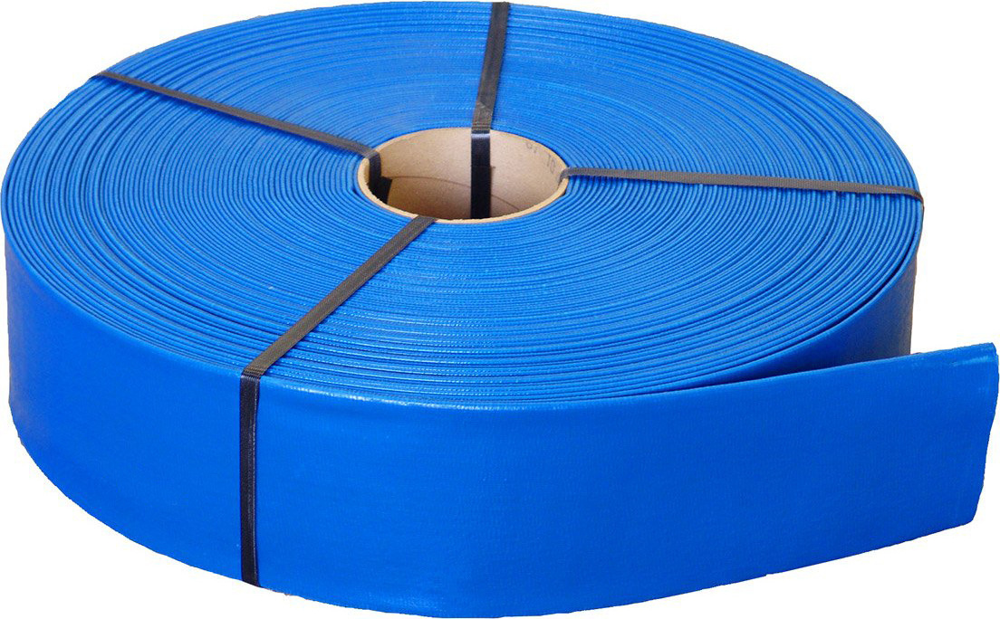 TOP QUALITY PVC BLUE LAY FLAT DISCHARGE WATER HOSE PIPE 1 2 3 4 5 6 8 10 12 14 16 INCH FOR POOL PUMP FARM AGRICULTURE IRRIGATION