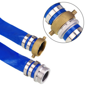 TOP QUALITY PVC BLUE LAY FLAT DISCHARGE WATER HOSE PIPE 1 2 3 4 5 6 8 10 12 14 16 INCH FOR POOL PUMP FARM AGRICULTURE IRRIGATION