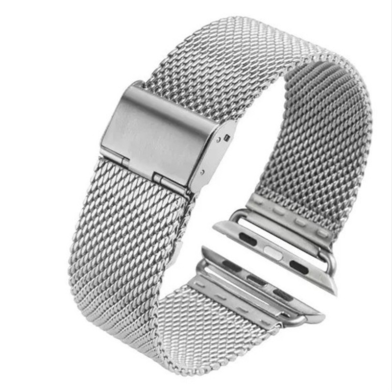 New style thick mesh belt Milanese stainless steel  metal for apple watch band