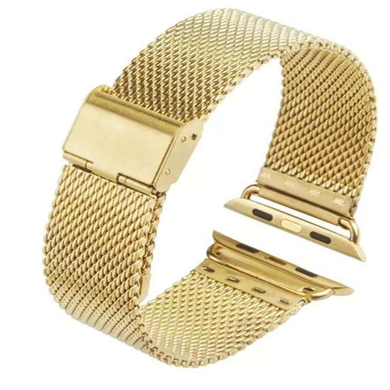 New style thick mesh belt Milanese stainless steel  metal for apple watch band