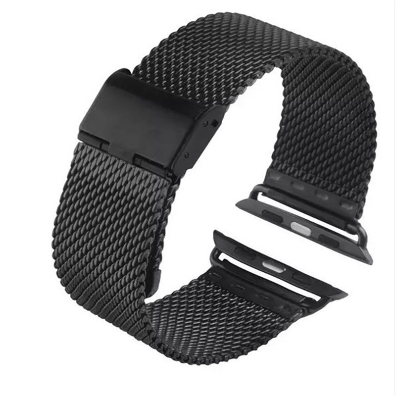 New style thick mesh belt Milanese stainless steel  metal for apple watch band