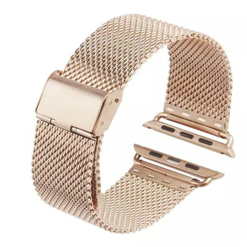 New style thick mesh belt Milanese stainless steel  metal for apple watch band