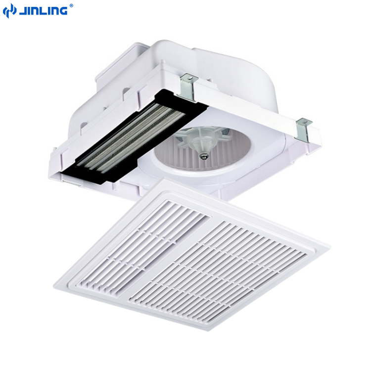 JINLING Modern Grille Design Remoto Control PTC Heater Cooling Bathroom Bath Ceiling Heaters with Fan