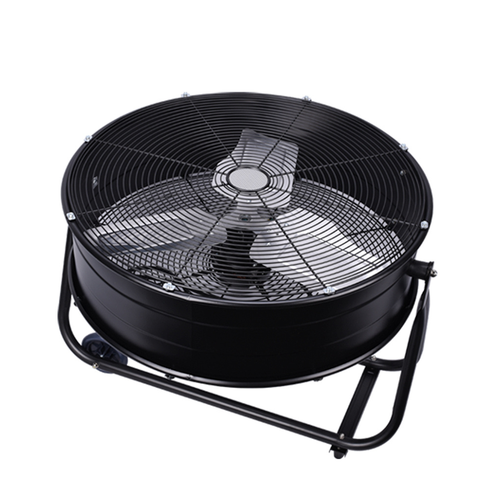 24'' 600mm thin design Rolling tilting heavy duty cooling air industrial blower drum fan 120V