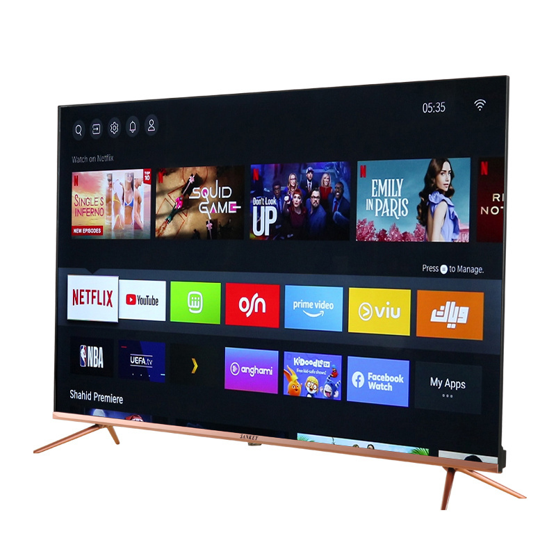 A plus grade led tv open cell panel led smart tv 55 inch