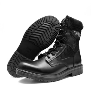 Factory Hot Sale Outdoor Breathable High-Top Black Combat Boots Hiking Training Desert Tactical Boots For Men