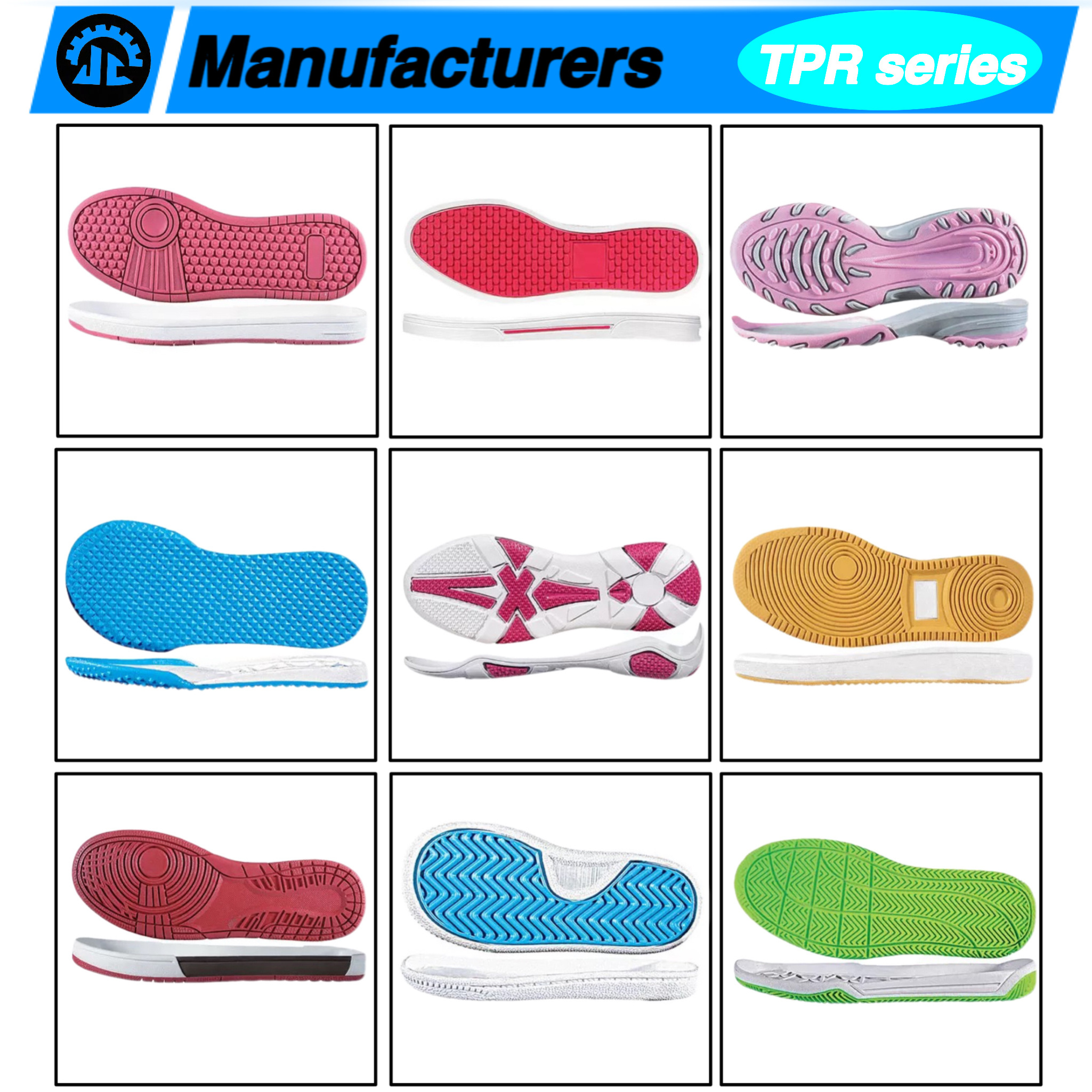 Wholesale Cheap Semi-finished Products Shoe Factory Raw Materials Rubber Shoe Making Supplies Soles Shoe Soles For Men