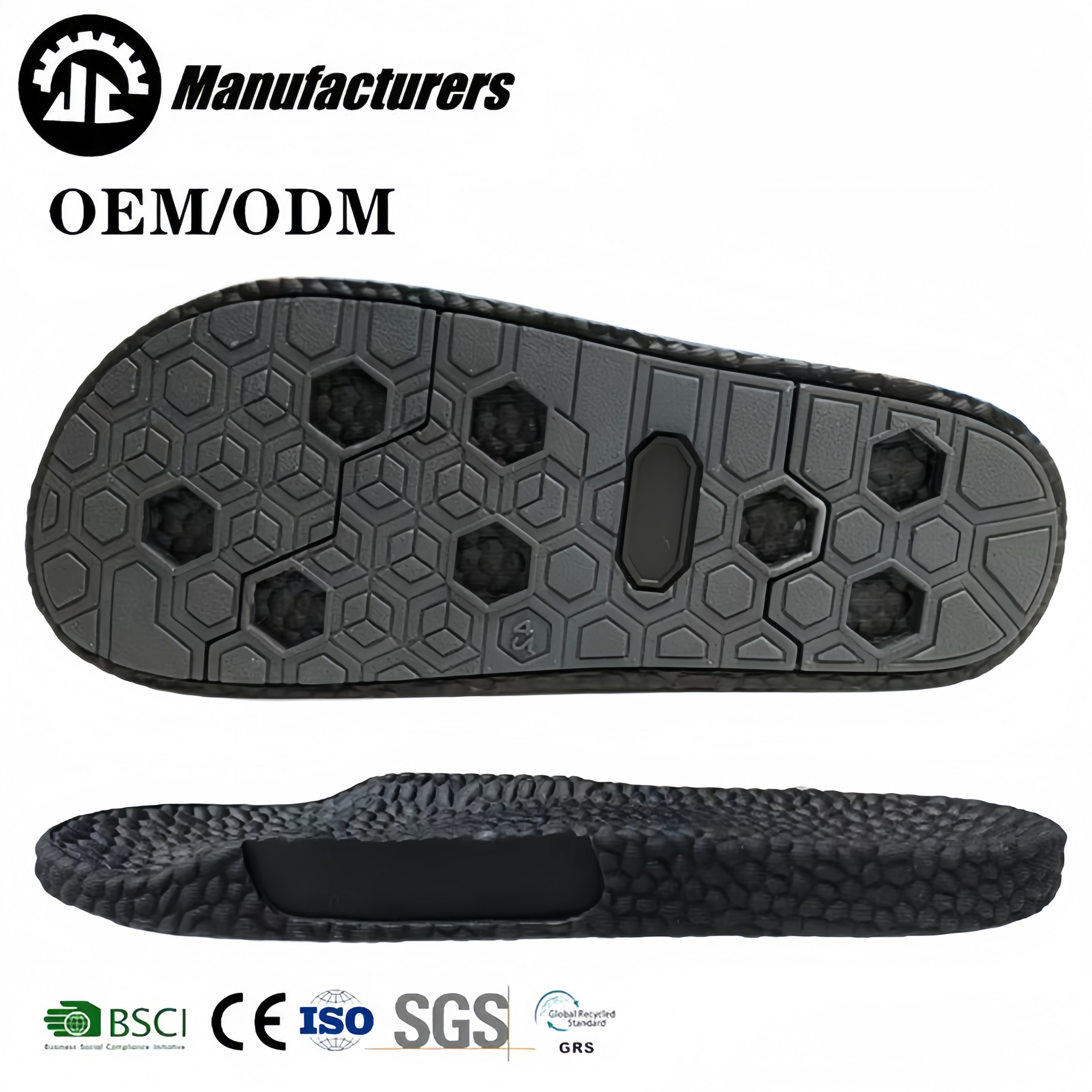 Wholesale soft EVA slipper soles non slip rubber soles summer men's top quality flip flop slipper sole