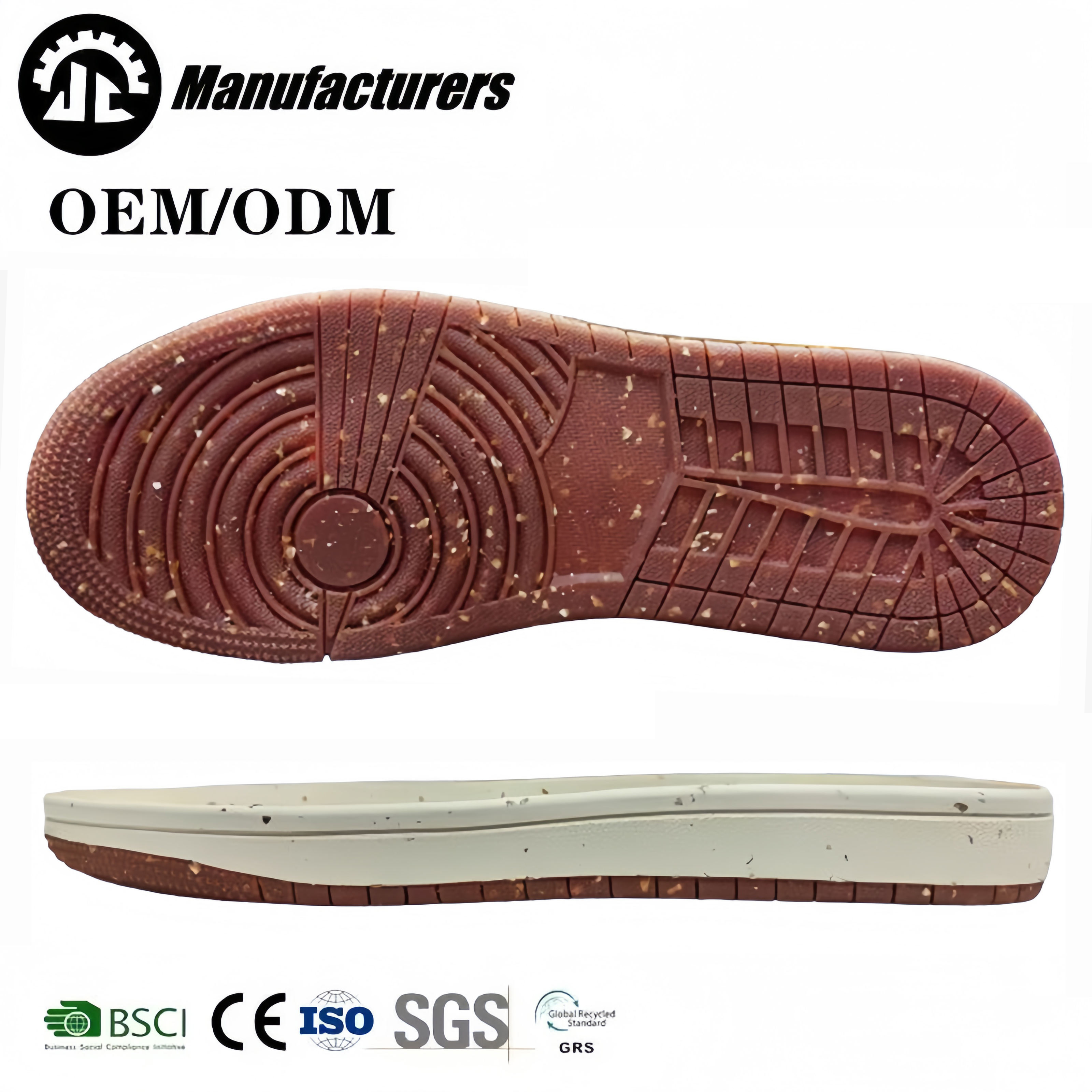 BSCI Factory High-Quality Rubber Outsole Running Shoes Sole Casual Sneaker Shoes Sole