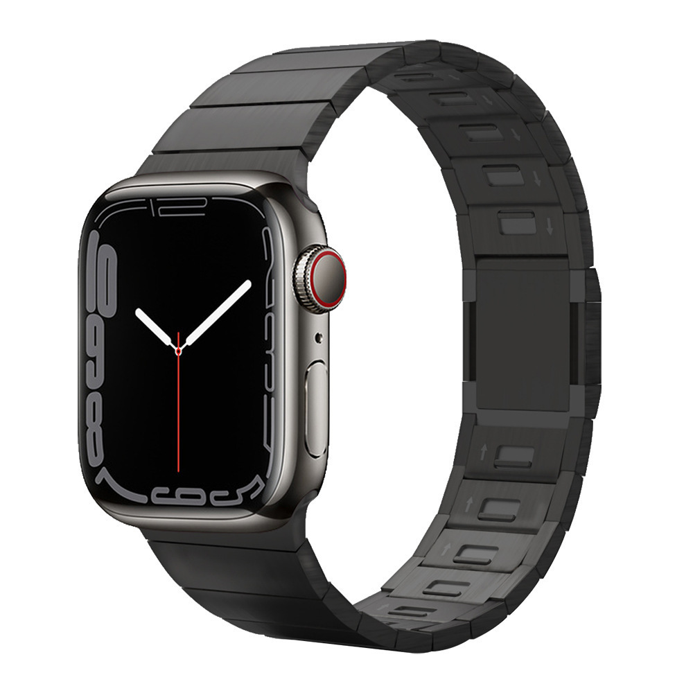 for Apple Watch Ultra 8 7 6 5 4 3 2 1 38mm 40mm 42mm 44mm 49mm Magnetic Clasp Bracelet Link Stainless Steel Titanium Watch Band