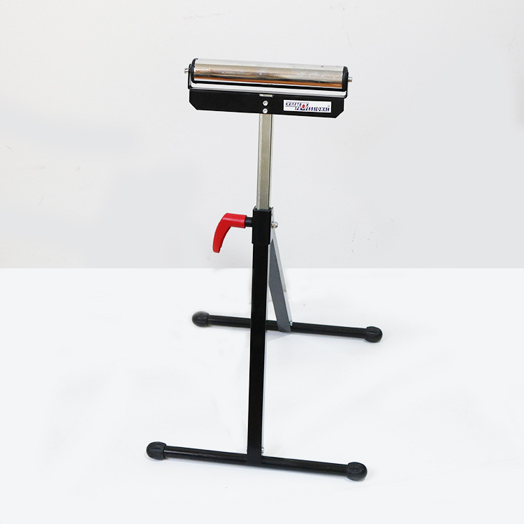 New design Adjustable Wood Work Support Folding Roller Stand For Factory