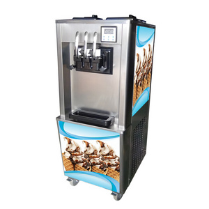 BQ322 3 Flavor(2+1Twist) Hot Sale Commercial Frozen Yogurt Soft Ice Cream Machine