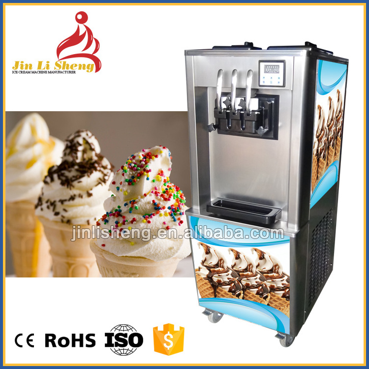 BQ322 3 Flavor(2+1Twist) Hot Sale Commercial Frozen Yogurt Soft Ice Cream Machine