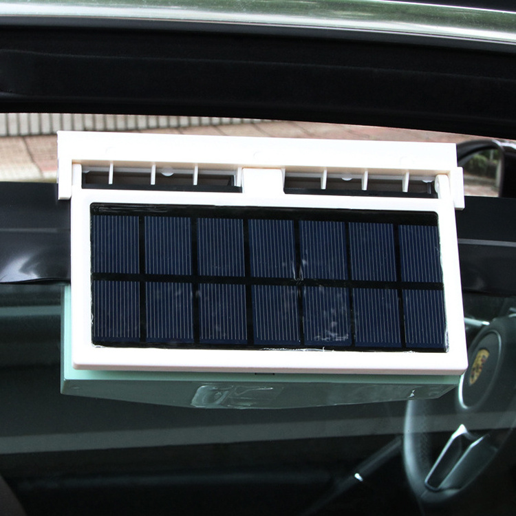 New arrival rechargeable electric solar car vehicle exhaust cooling ventilation fan