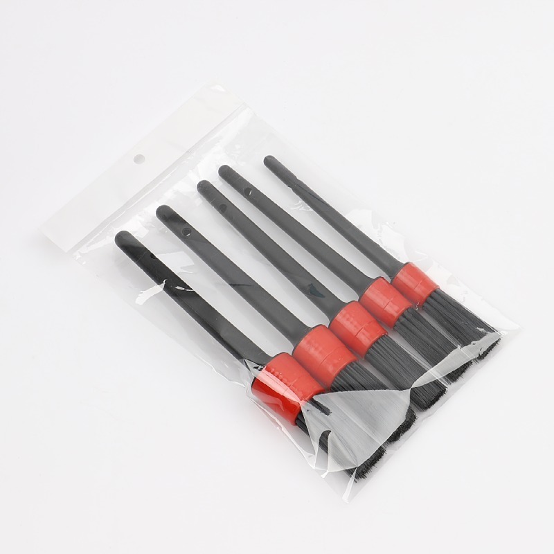 5pcs/Set Car Brush Set Portable Car Cleaning Tire Wheel Cleaning Brush Tool Car Detailing Brush Kit