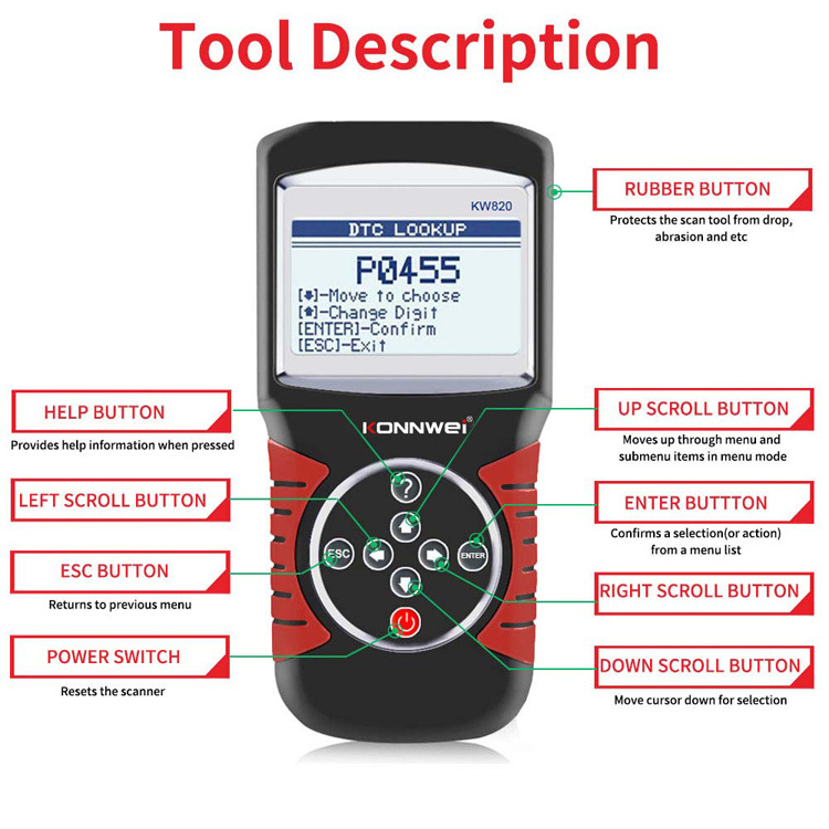 Hot selling universal portable professional car vehicle diagnostic scanner