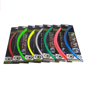 High quality universal decoration car rim wheel tire reflective strip stickers