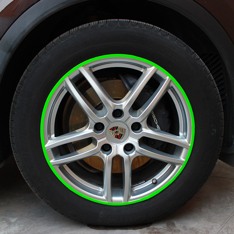 High quality universal decoration car rim wheel tire reflective strip stickers